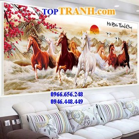 Tranh thêu kín mã đáo thành công